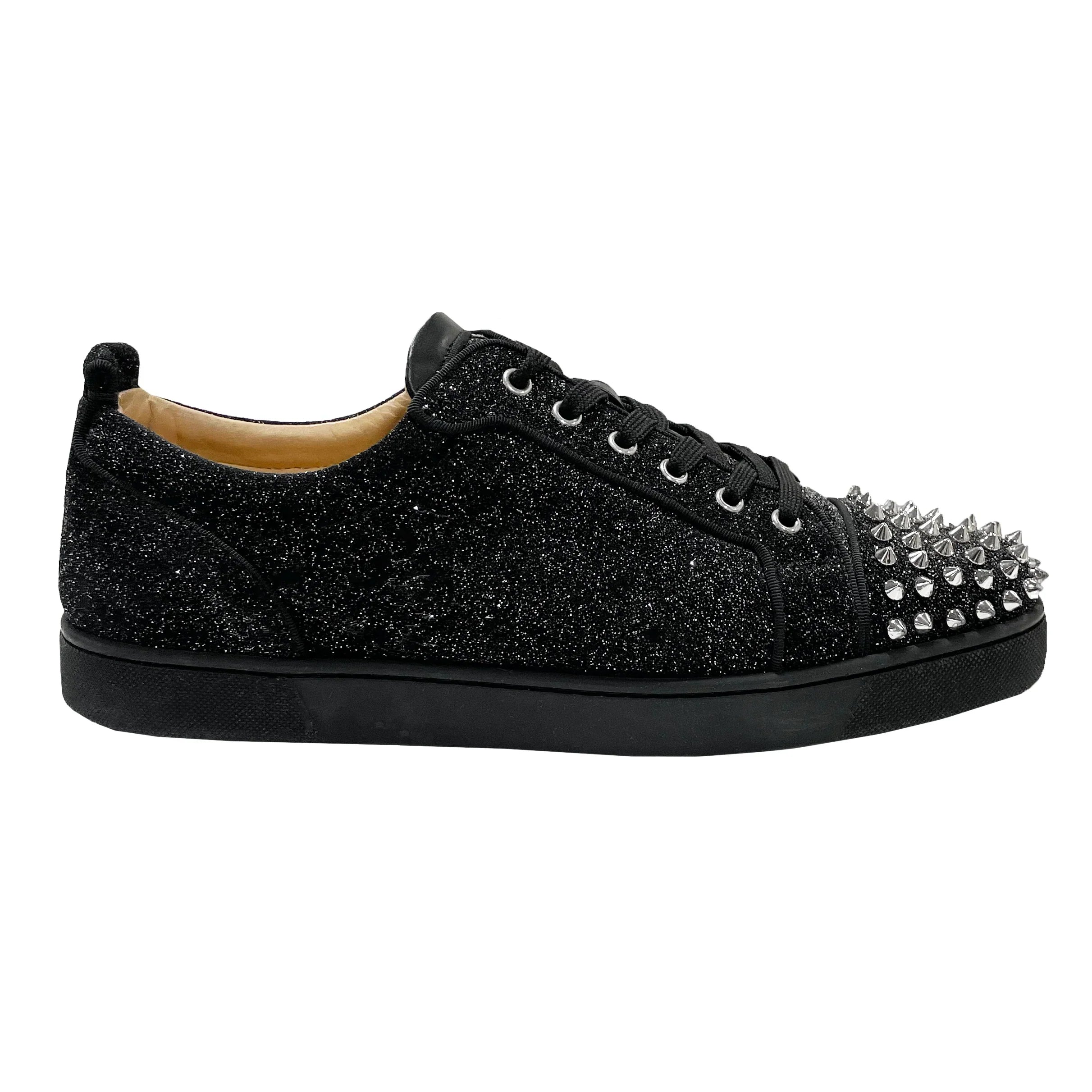 Louboutin Glitter Black Spikes