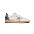 Golden Goose Ball Star Sneaker White Black Gray Glitter