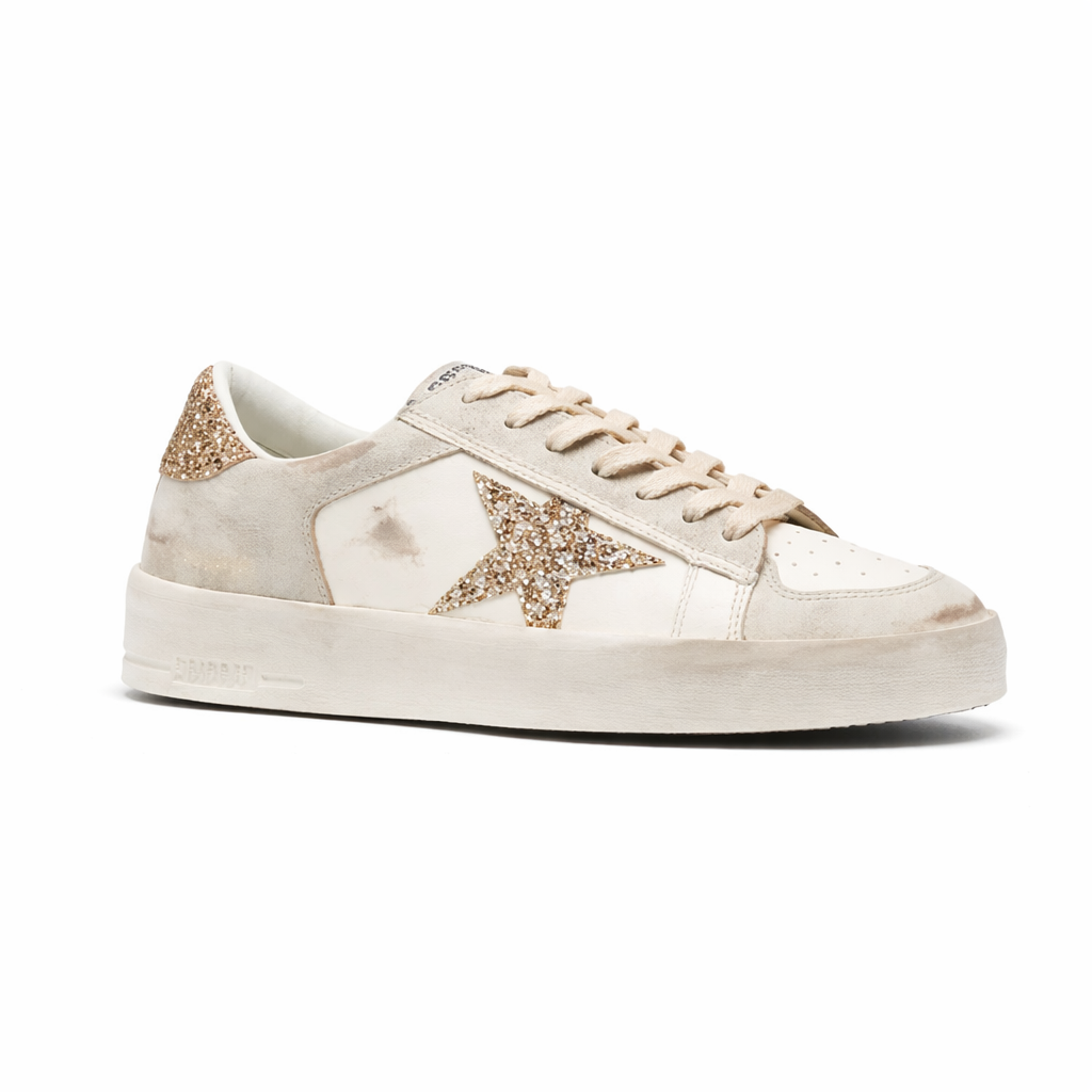 Golden Goose White gold glitter