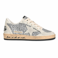Golden Goose Silver Glitter Ball Star Sneakers