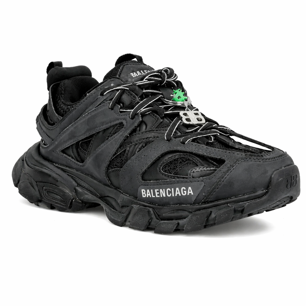 Balenciaga track black logo charm
