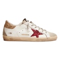 Golden Goose White gold red glitter